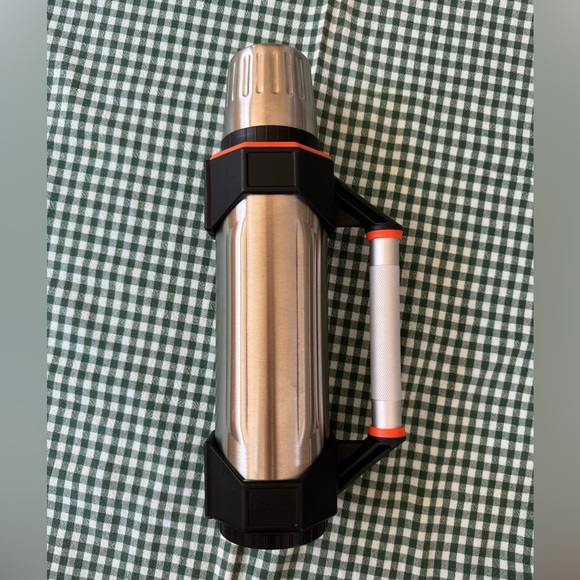 Stanley Aladdin Vintage Metal Thermos Heavy Duty Stopper-RS47 Cup-SS04 - Picture 11 of 13